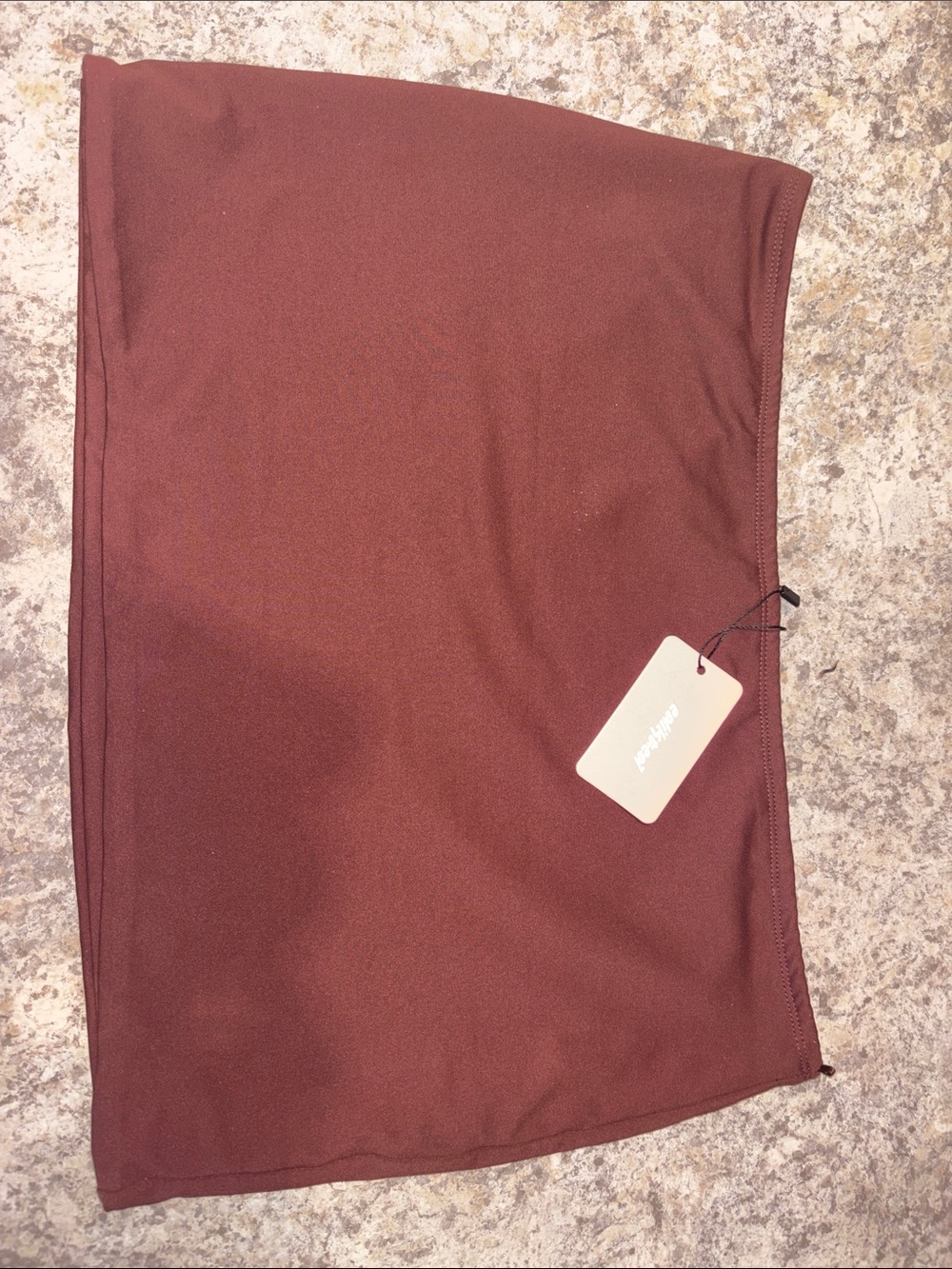 Edikted Brown Stretch Mini Skirt